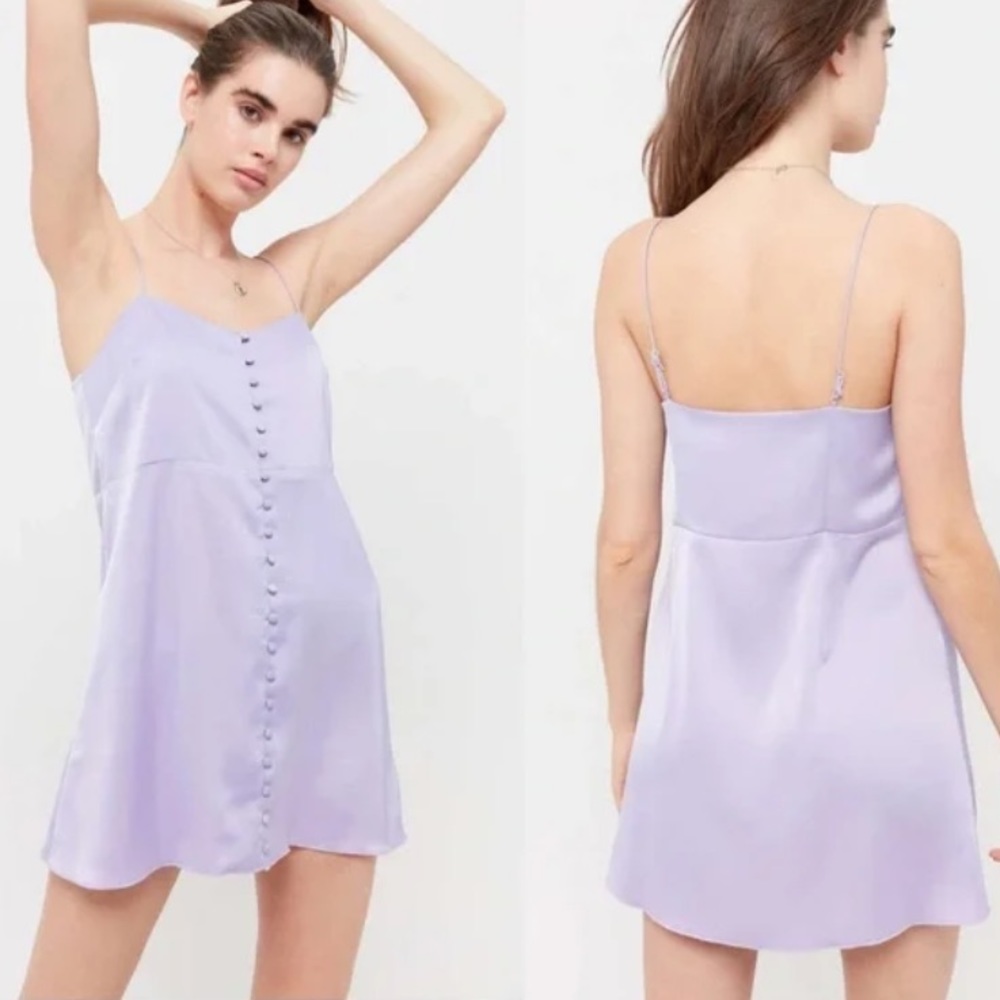 Lilac dress button down
